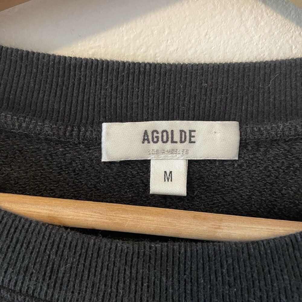 Agolde Women’s Balloon Sleeved Sweatshirt Crewneck Oversized Sz M Made In USA - Picture 4 of 6